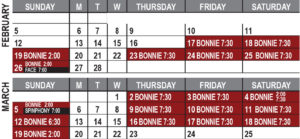 Bonnie & Clyde Calendar
